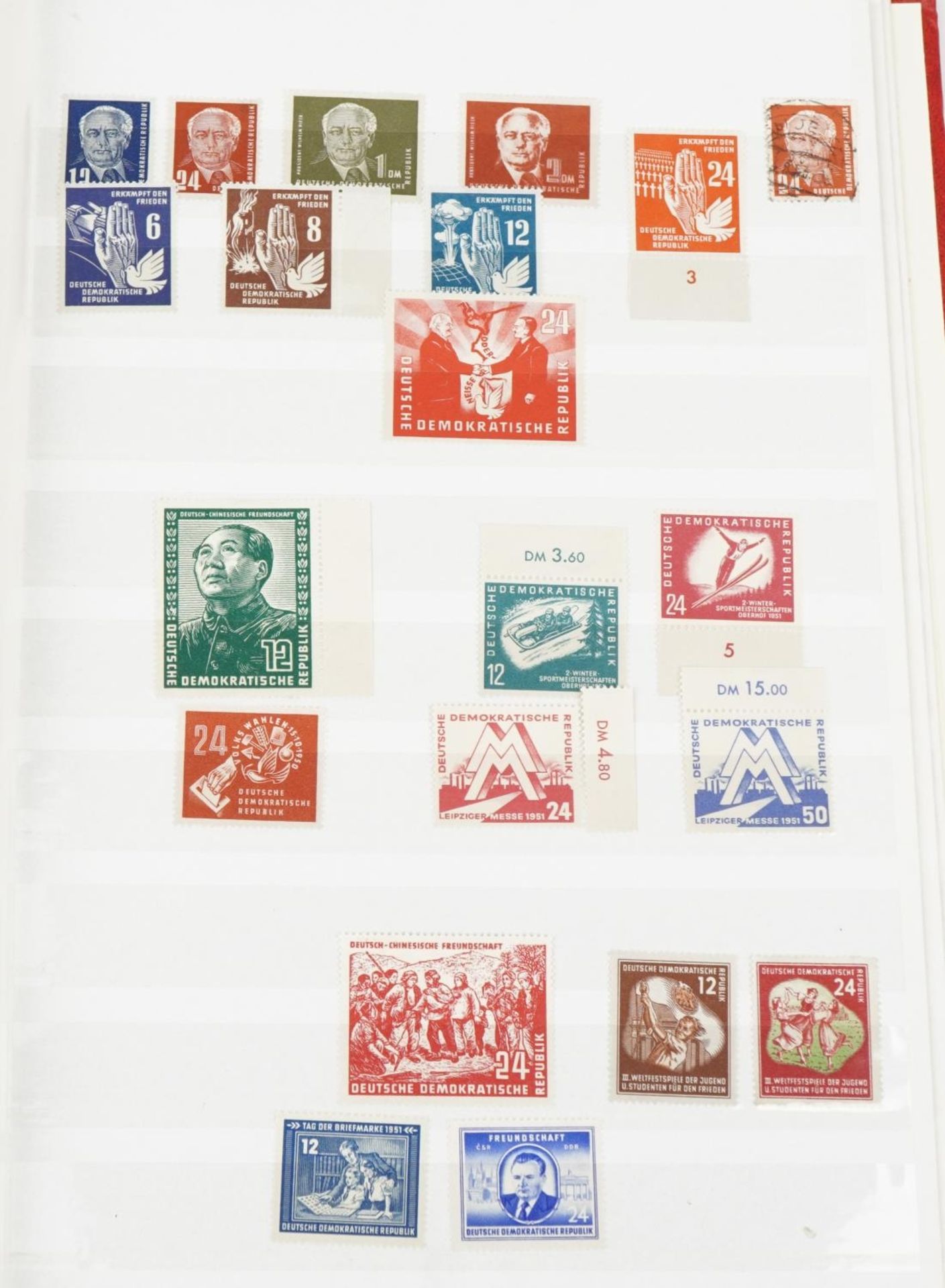 Collection of German stamps arranged in three albums : For further information on this lot please - Image 2 of 12