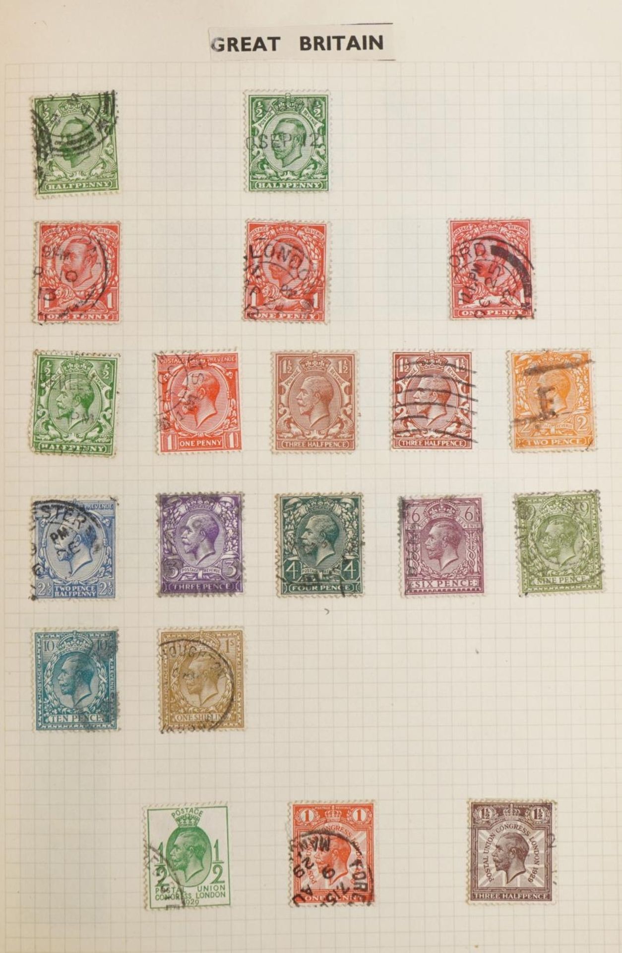 19th century and later British and world stamps arranged in four albums including Penny Black, Two - Bild 4 aus 22