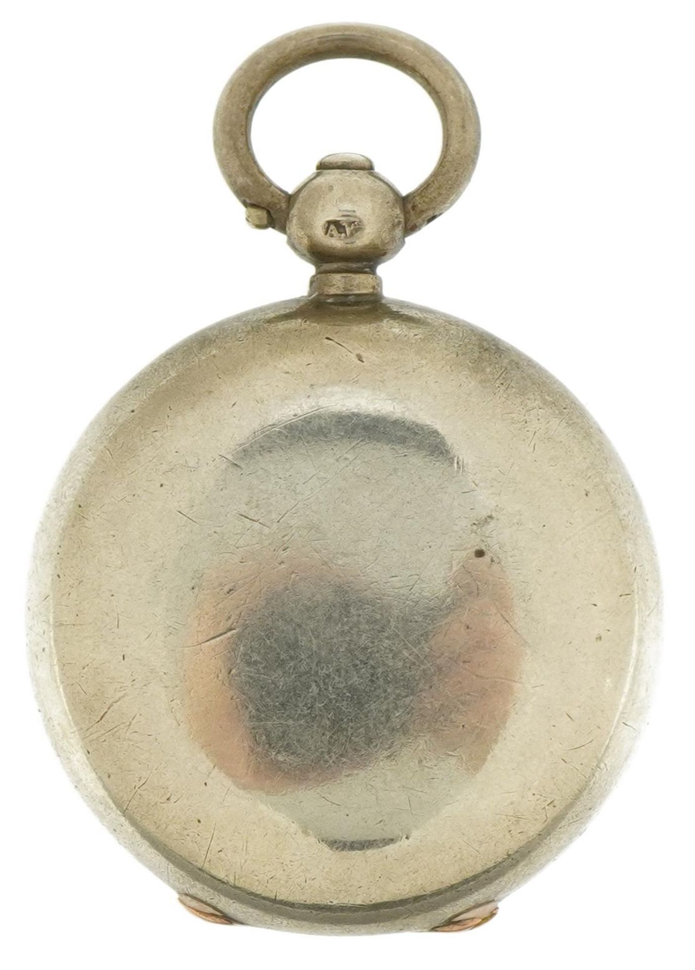 Victorian silver sovereign case enamelled with a snooker player, WHS maker's mark, Birmingham - Bild 2 aus 4