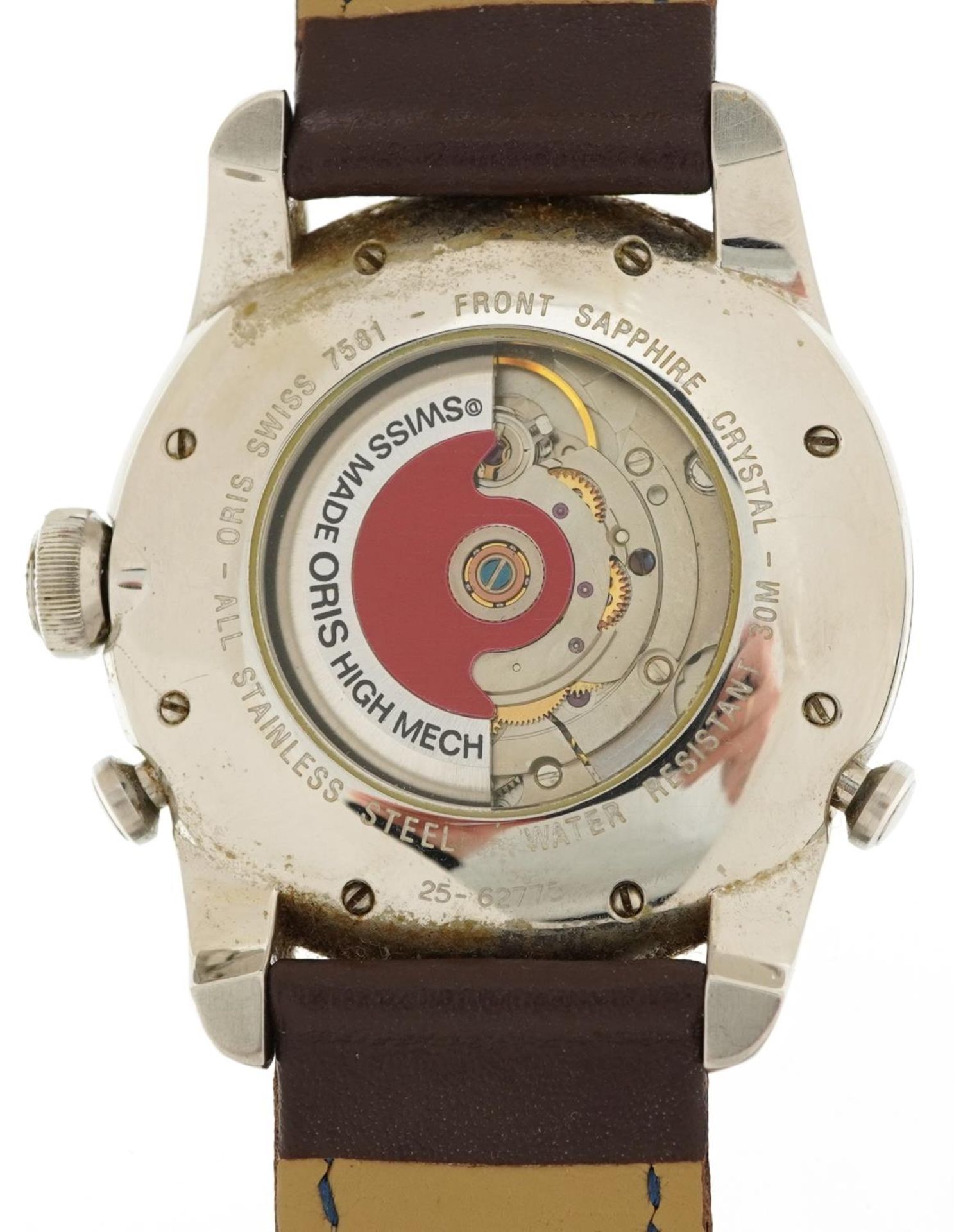 Oris, gentlemen's stainless steel Oris Worldtimer automatic wristwatch, model 7581, the case 42mm in - Bild 3 aus 5