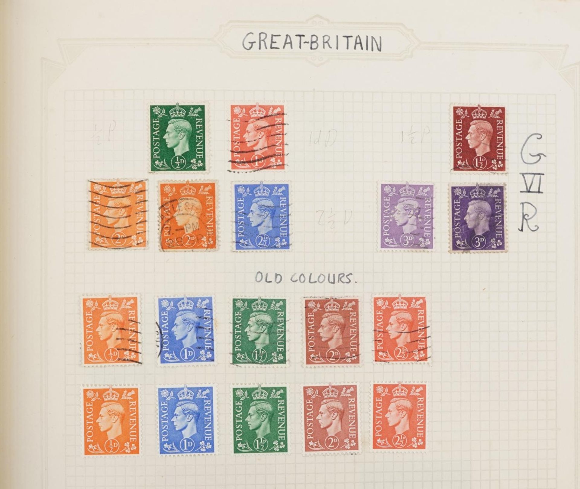 19th century and later British a world stamps, predominantly arranged in albums, including Penny - Bild 17 aus 19
