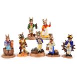 Seven Royal Doulton Bunnykins figures from the Shipmates Collection with certificates comprising