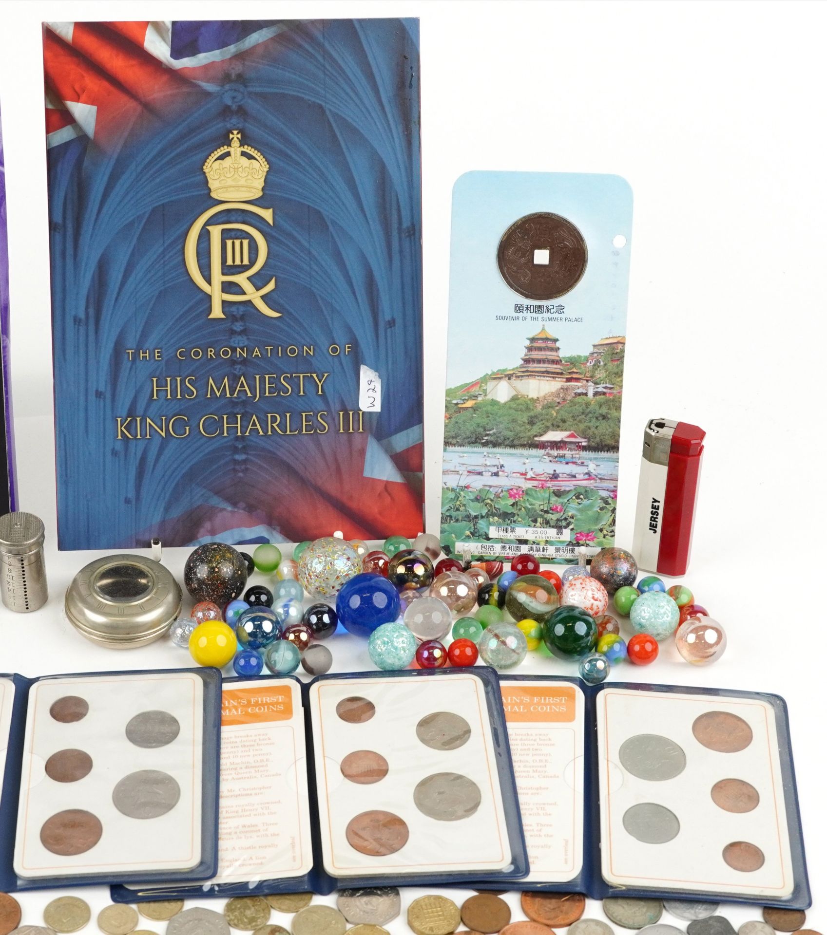 Collection of antique and later coinage and glass marbles : For further information on this lot - Bild 3 aus 9