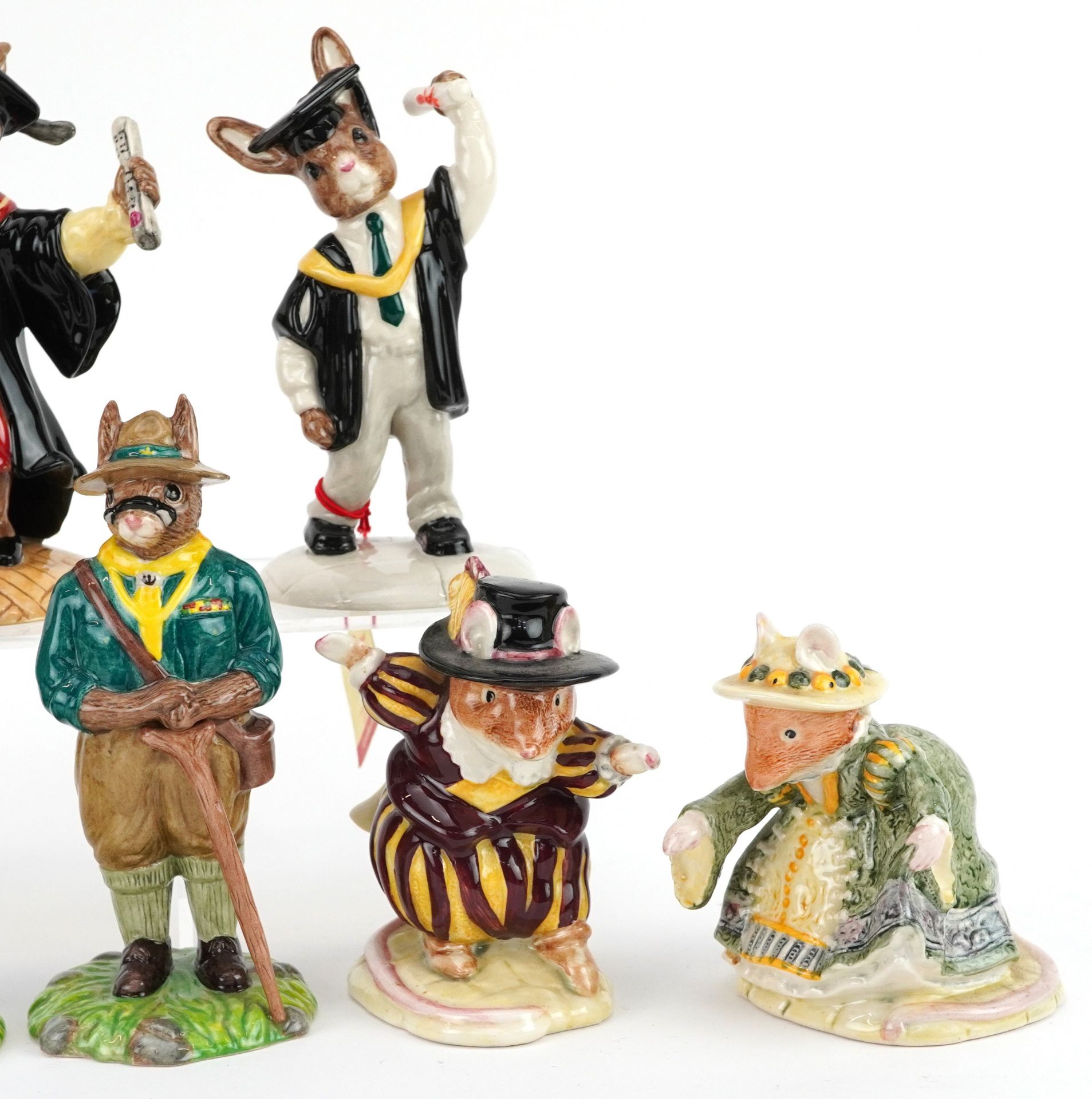 Seven Royal Doulton Bunnykins figures, five with certificates and two Bramley Hedge Gift - Bild 3 aus 6