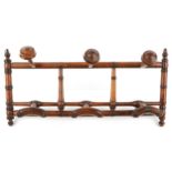 Aesthetic hardwood adjustable coat rack, 62cm wide : For further information on this lot please
