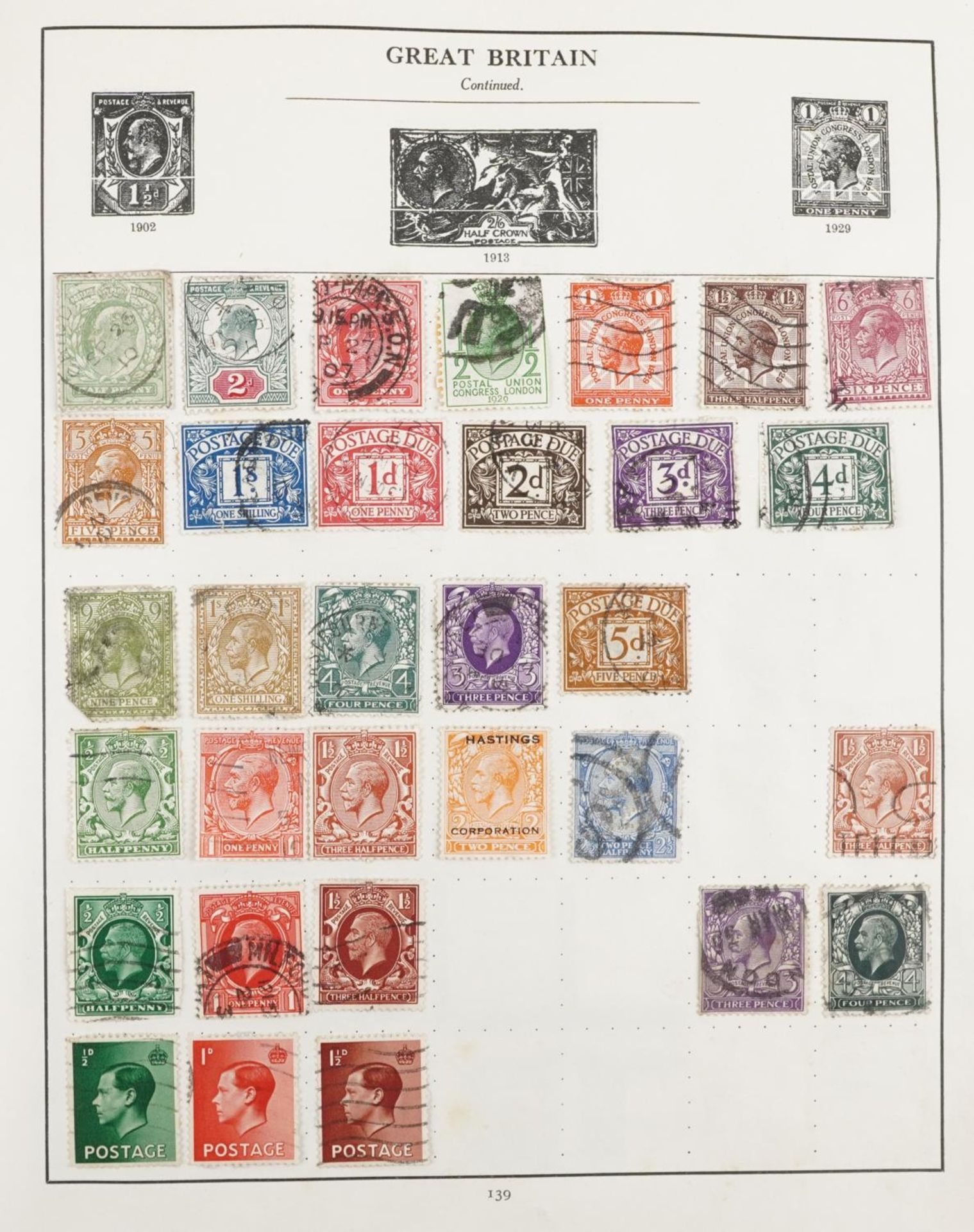 19th century and later British a world stamps, predominantly arranged in albums, including Penny - Bild 6 aus 19