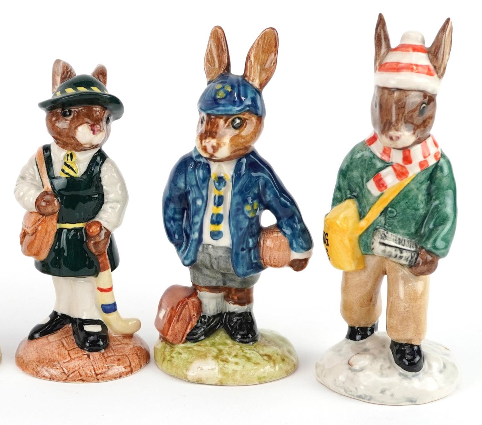 Seven Royal Doulton Bunnykins figures comprising Be Prepared Bunnykins, School Day Bunnykins, School - Bild 3 aus 6