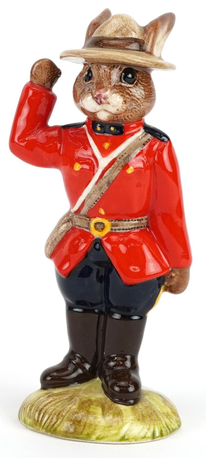 Royal Doulton Mountie Bunnykins figure DB135 Special edition of 750, 10cm high : For further