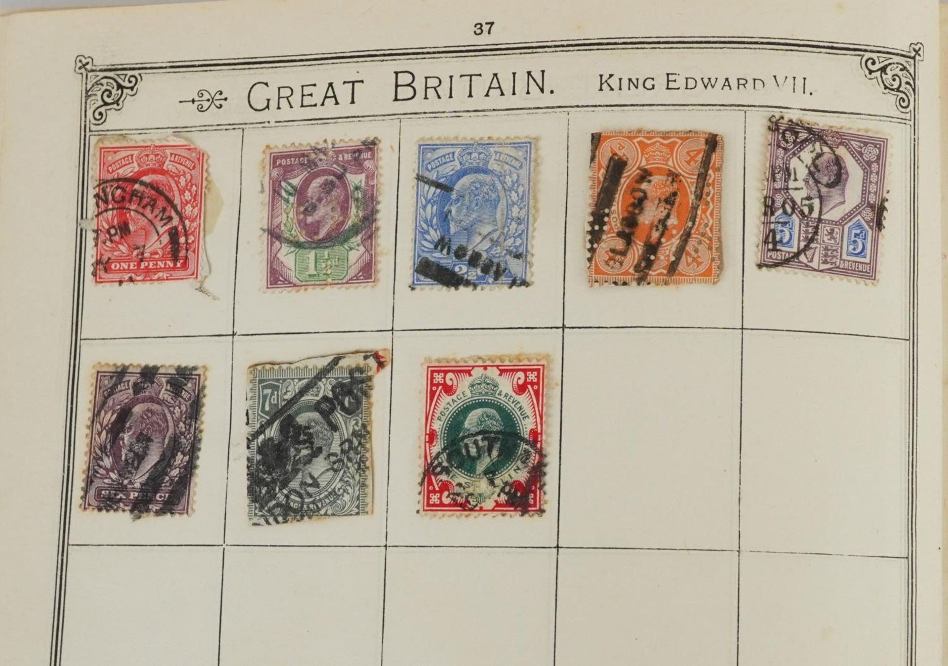 Collection of antique and later British and world stamps predominantly arranged in albums and - Bild 6 aus 11
