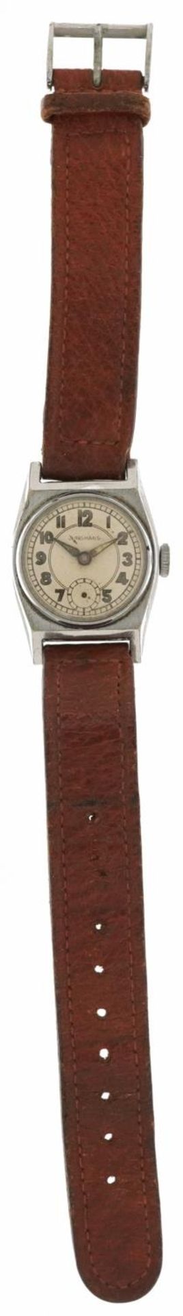 Junghans, gentlemen's manual wristwatch with military type dial, the case 25mm wide : For further - Bild 2 aus 5