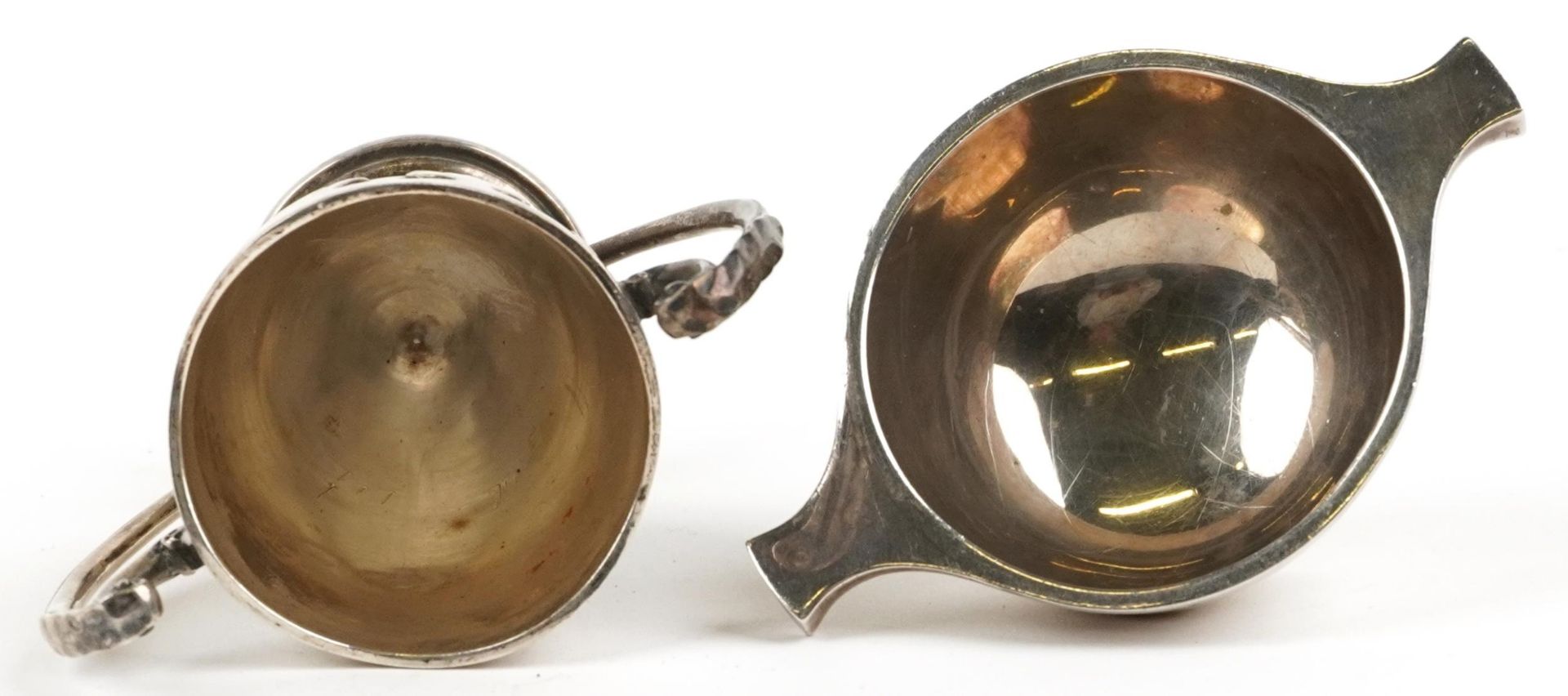 Mappin & Webb twin handled trophy engraved Saint Vincent Saffery Billiard Cup 1920 and a silver twin - Bild 3 aus 7