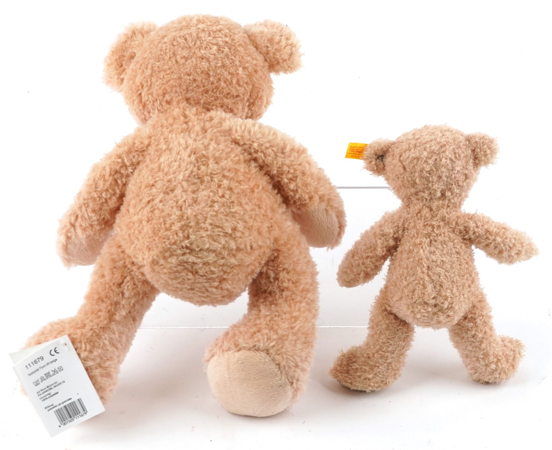 Two Steiff Original teddy bears including Fynn, the largest 38cm high : For further information on - Bild 2 aus 3