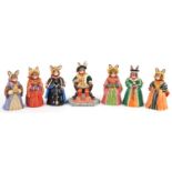 Seven Royal Doulton Bunnykins figures from The Tudor Collection with certificates comprising Henry