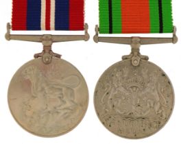 Two British military World War II medals relating to Edward George Gibson, RAF died whilst in a