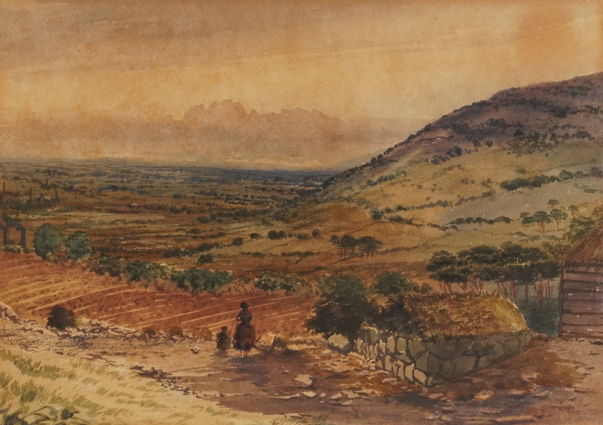 G F Granville - View near Belfast with The Morn Mountains in the distance and one other, pair of - Bild 2 aus 8