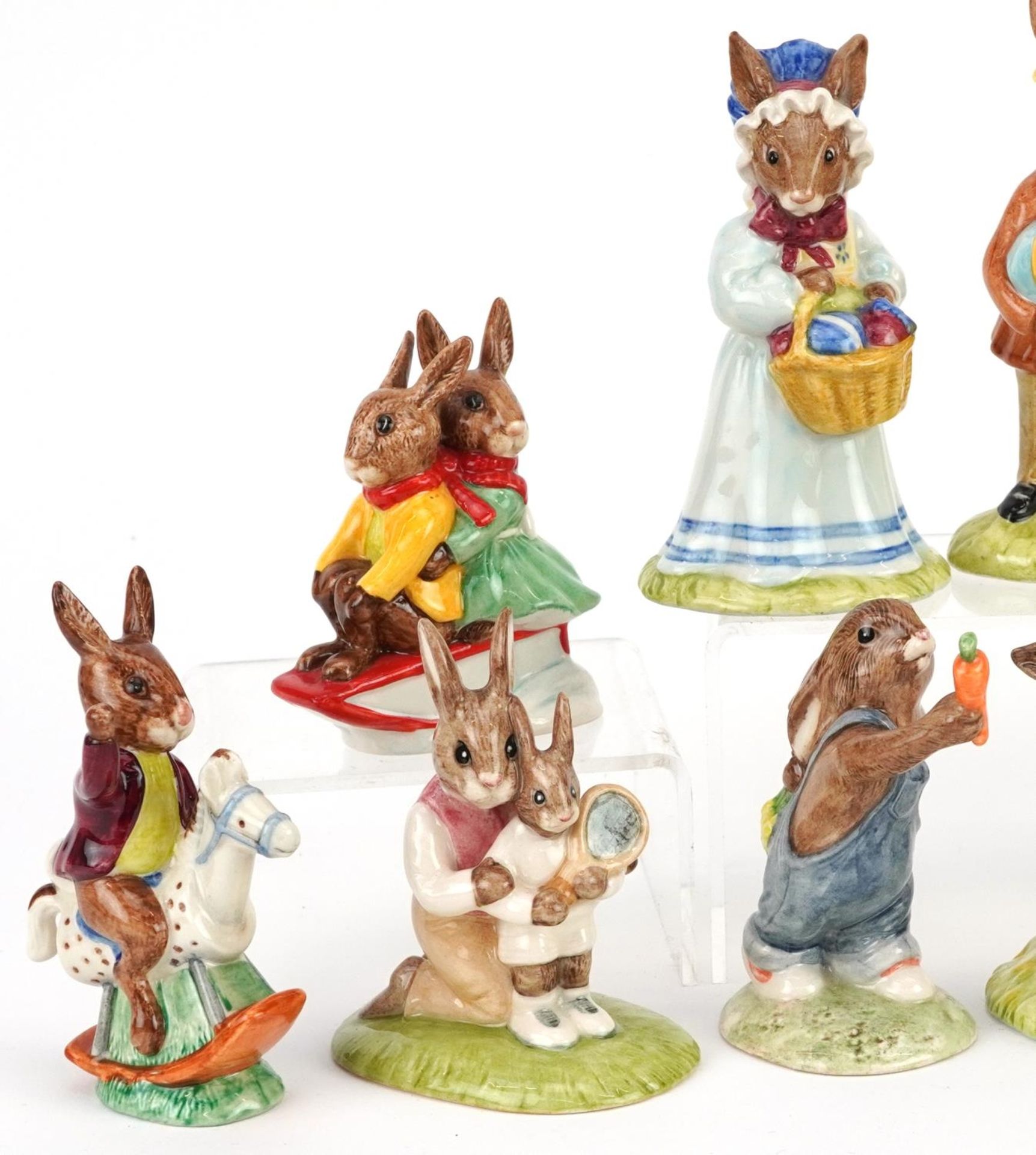 Twelve Royal Doulton Bunnykins figures comprising two Billy & Bunty Bunnykins, two Tally Ho - Image 2 of 5