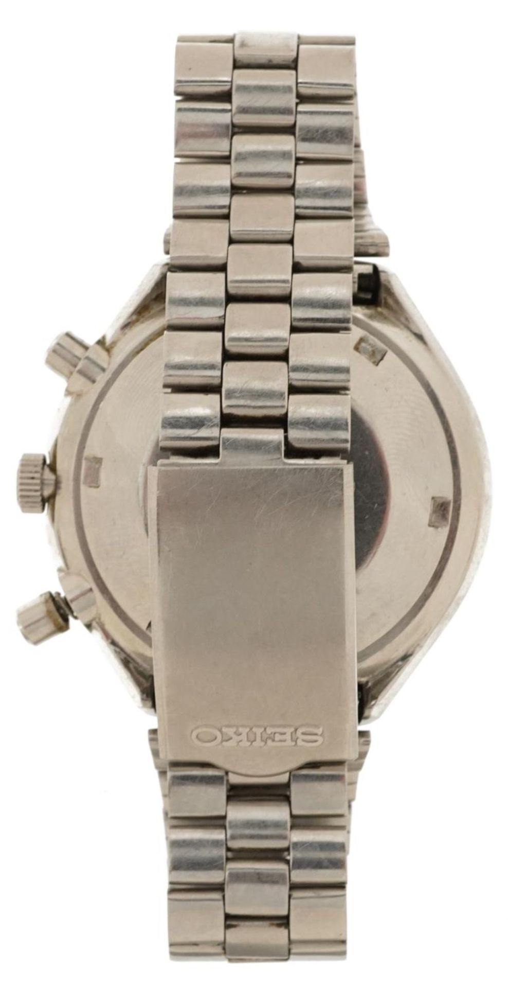 Seiko, gentlemen's 1970s Seiko chronograph automatic 6138-8030 wristwatch with day/date aperture, - Image 3 of 8