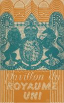Eric Ravilious - Guide des Objects Exposes Dans la Pavillon du Royaume Uni, inscribed 1937