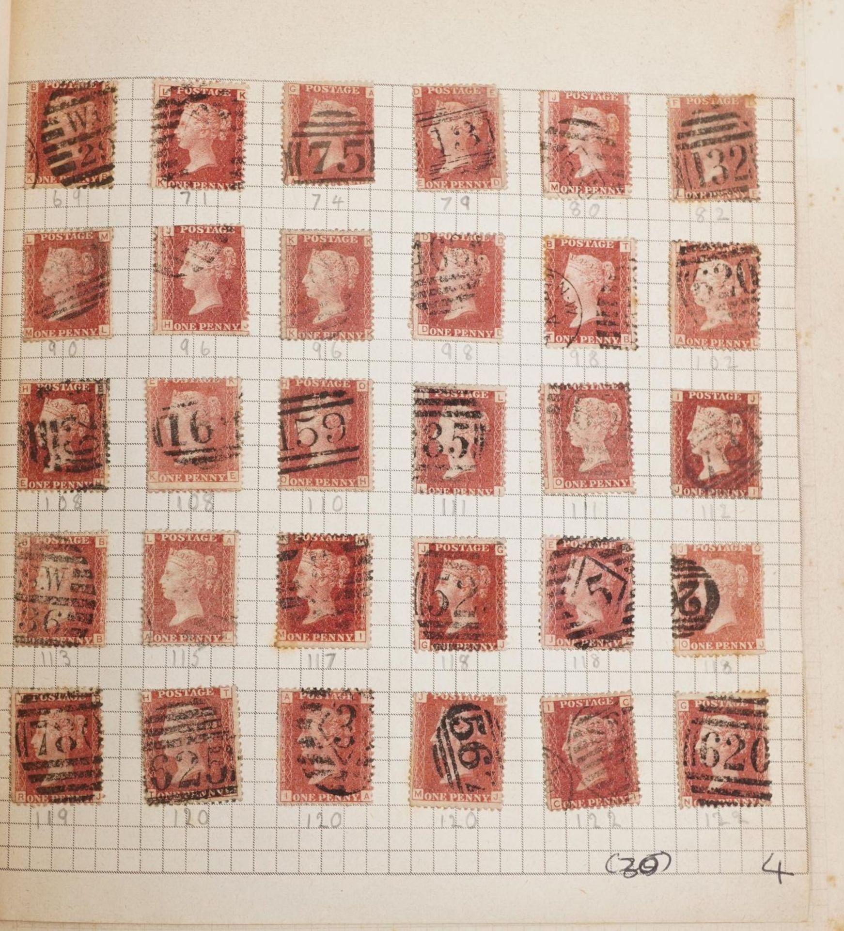 19th century and later British a world stamps, predominantly arranged in albums, including Penny - Bild 16 aus 19