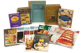 Vintage and later household and cookery books and magazines including The Practical Book of Interior