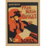 Pall Mall Budget Illustrated New Series Art Nouveau lithographic poster, W H Smith & Son printers