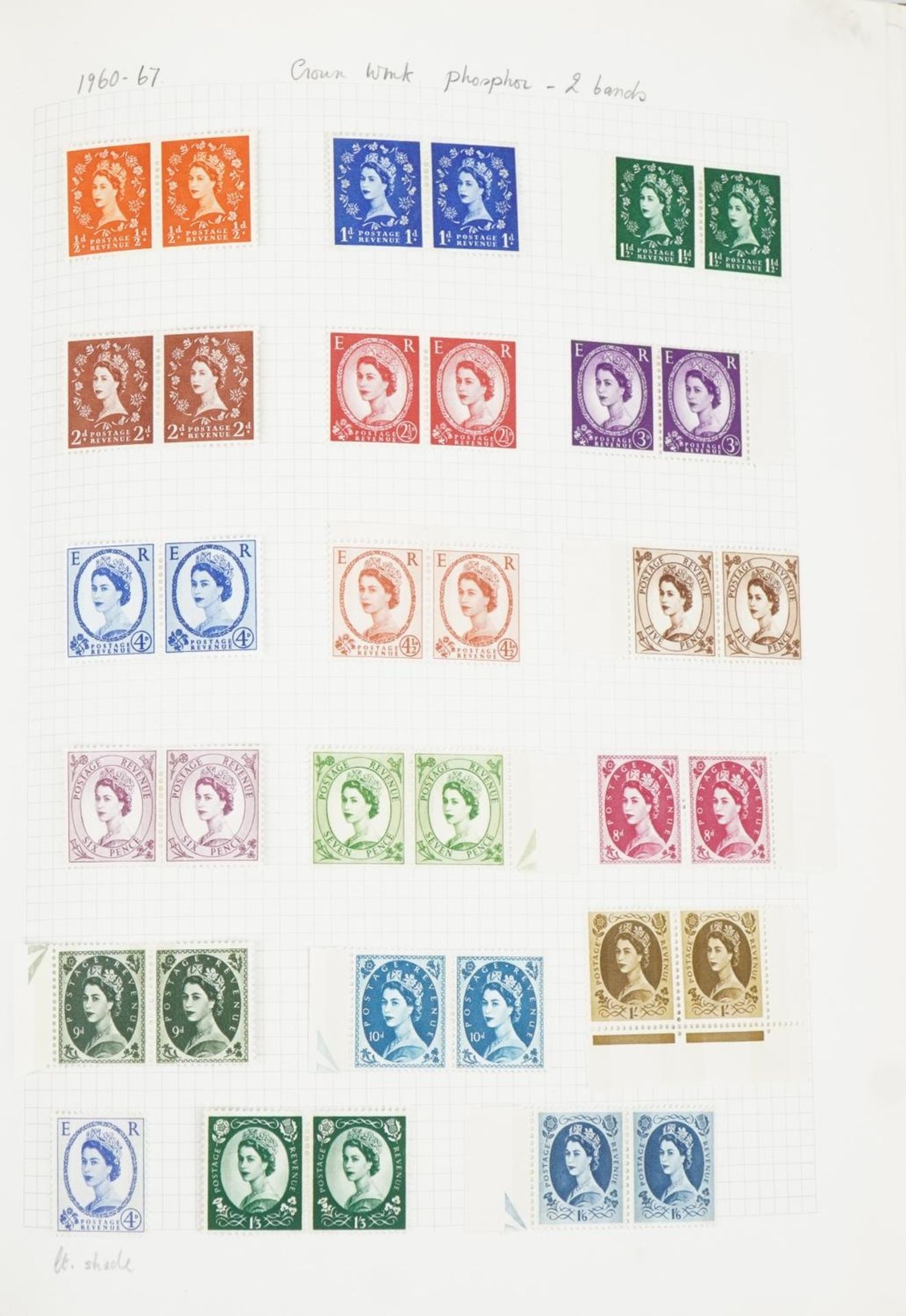Collection of mint and used Great Britain stamps arranged in three albums : For further - Bild 2 aus 11