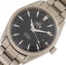 Omega, gentlemen's Omega Seamaster Aqua Terra co-axial chronometer automatic wristwatch with date