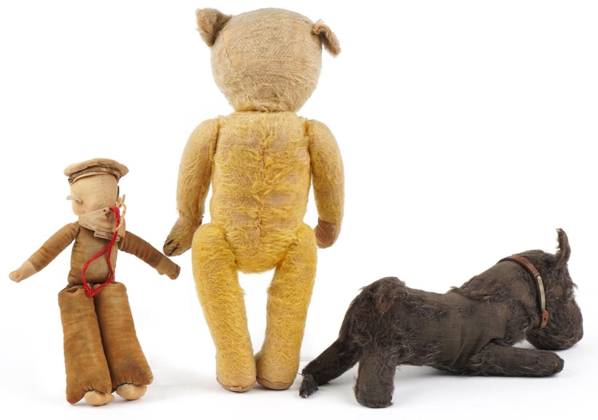 Vintage toys including Nora Wellings sailor and golden straw filled teddy bear with jointed limbs, - Bild 2 aus 4