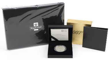 Two silver proof coins comprising 2022 150th Anniversary of the FA Cup and James Bond 007 Shaken Not