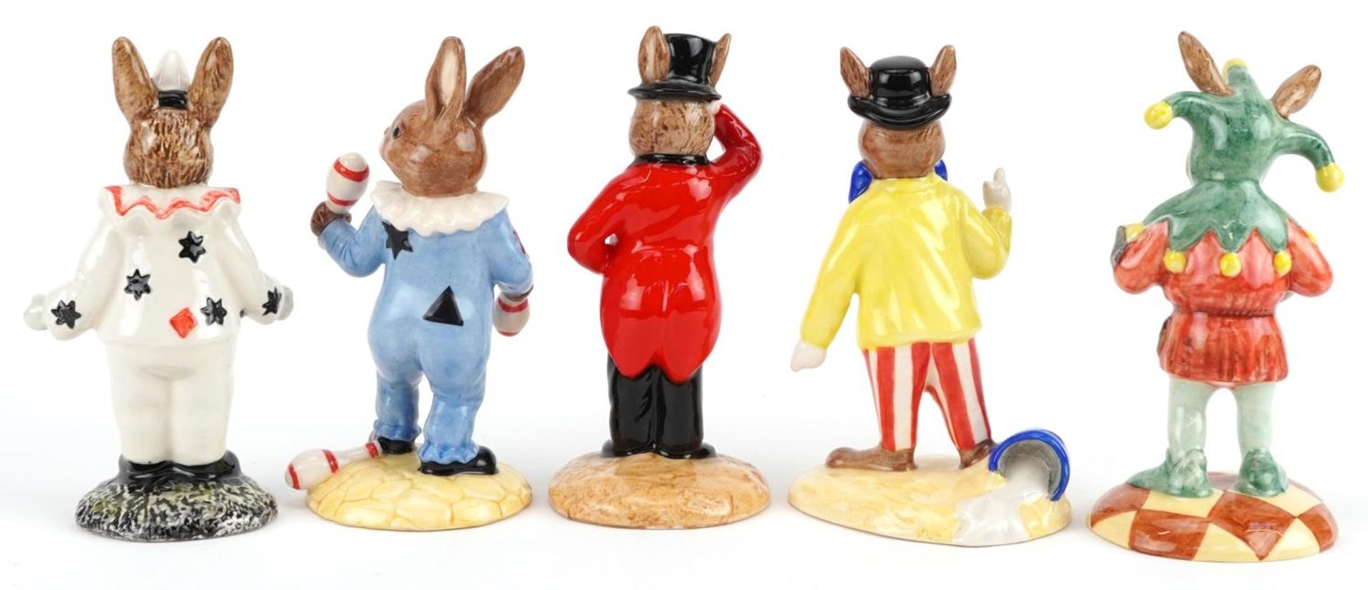 Five Royal Doulton Bunnykins figures, four with certificates, comprising Clown Bunnykins, Ringmaster - Bild 2 aus 4