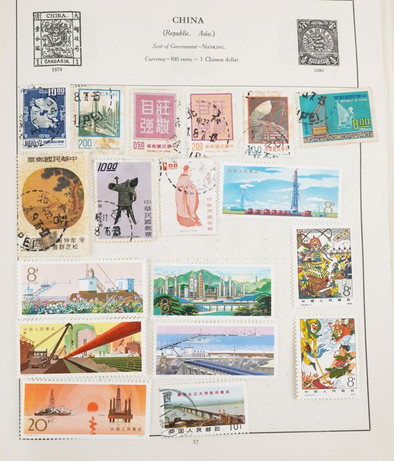 19th century and later British a world stamps, predominantly arranged in albums, including Penny - Bild 8 aus 19