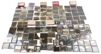 Collection of glass slides, some Magic Lantern, including cathedrals : For further information on