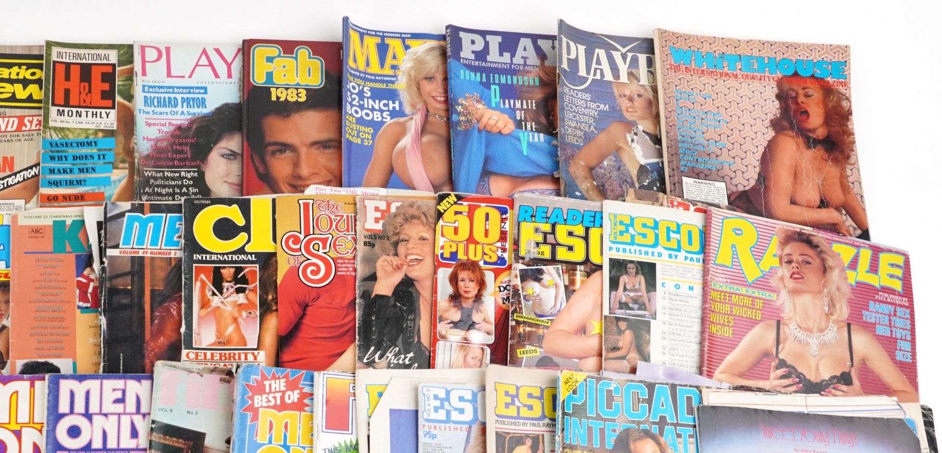 Large collection of erotic magazines including Mayfair, Playboy, Playgirl and International H & E - Bild 3 aus 5