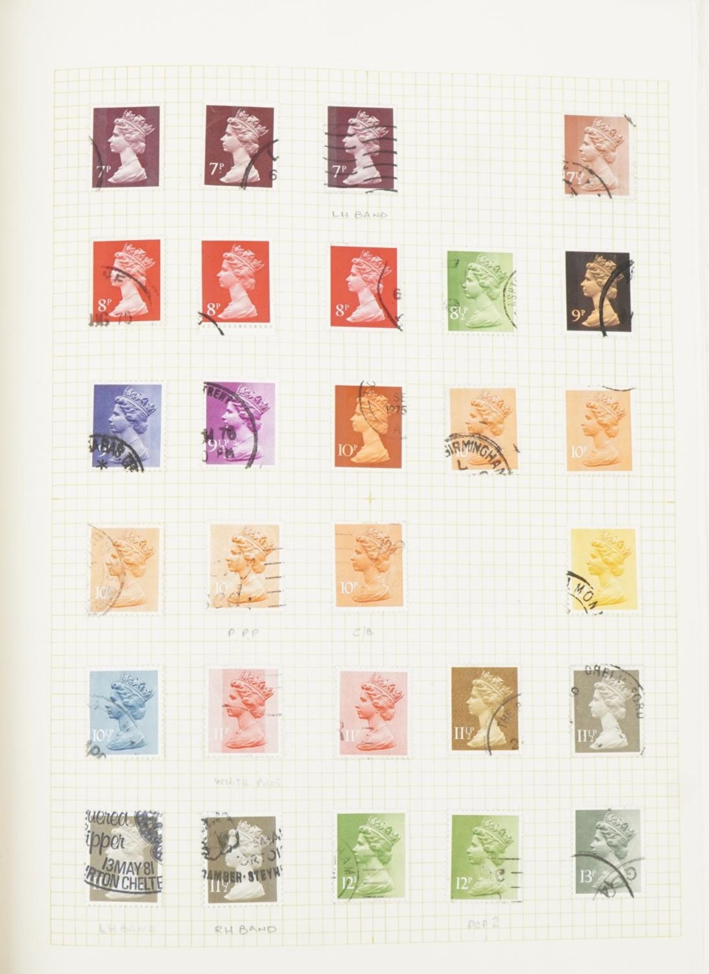 Collection of mint and used Great Britain stamps arranged in three albums : For further - Bild 5 aus 11