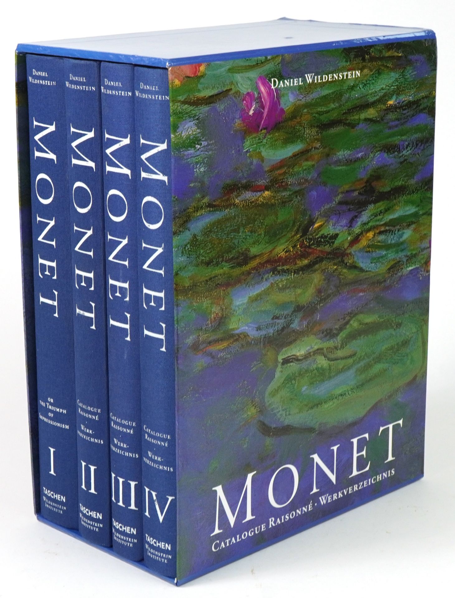 Monet Catalogue Raisonne, four volumes by Daniel Wildenstein published by Taschen : For further - Image 2 of 3
