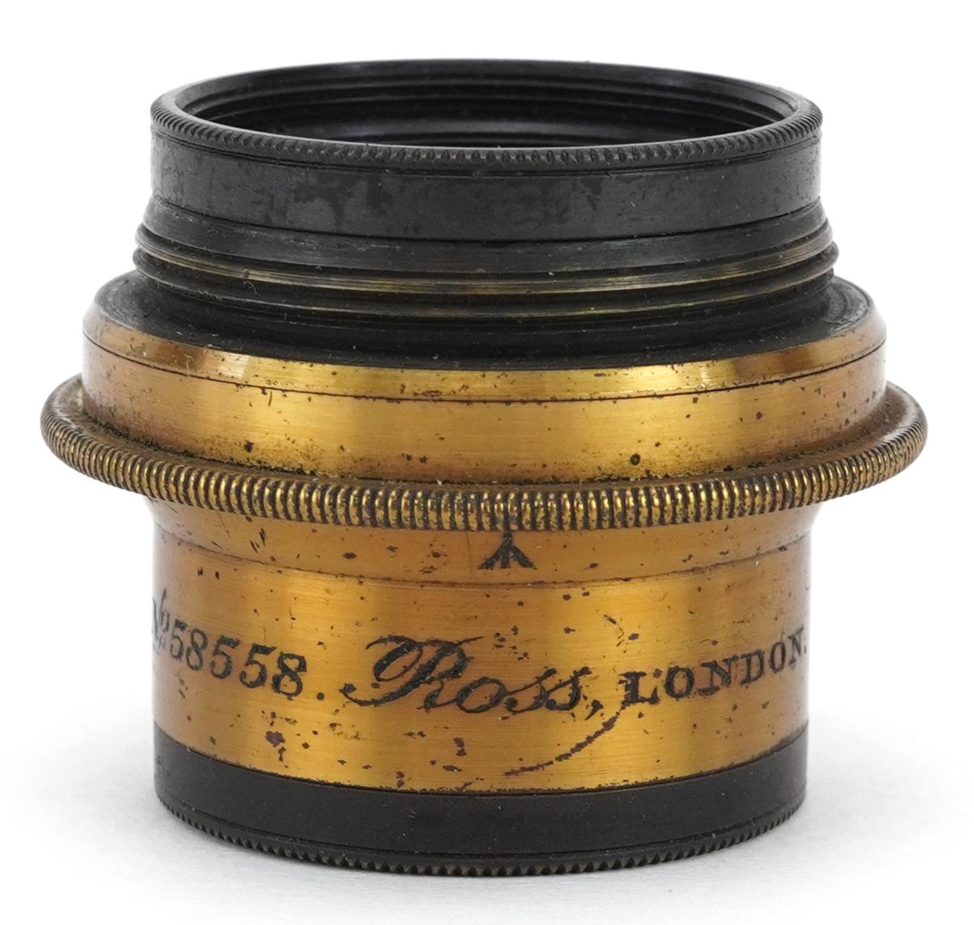Cased Ross of London Symmetric Anastigmat lens numbered 58558, 3.5cm in length : For further - Bild 4 aus 6