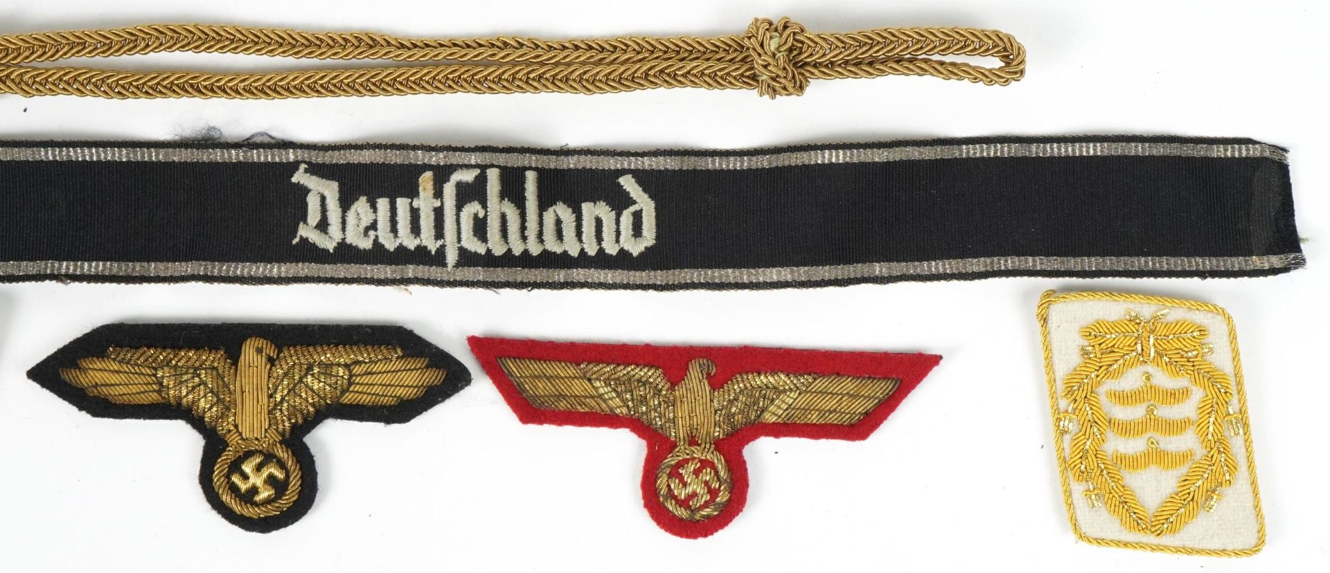 German militaria including two breast eagle cloth badges : For further information on this lot - Bild 3 aus 4