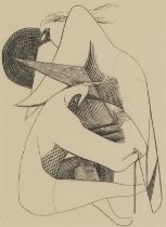 Jock Kinneir - Abstract composition, signature 6, copper engraving, inscribed 1937 Printed by Curwen