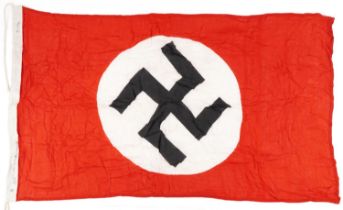 German military interest Swastika flag, 142cm x 80cm : For further information on this lot please