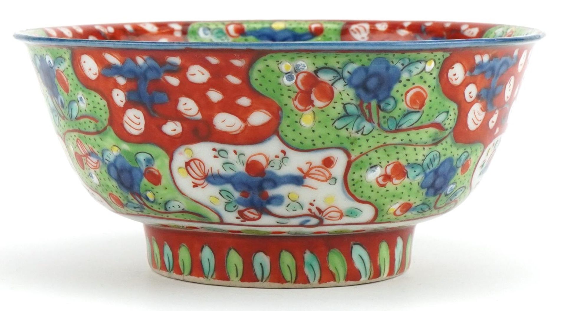 Chinese doucai porcelain bowl hand painted with flowers, 16.5cm in diameter : For further - Image 3 of 7