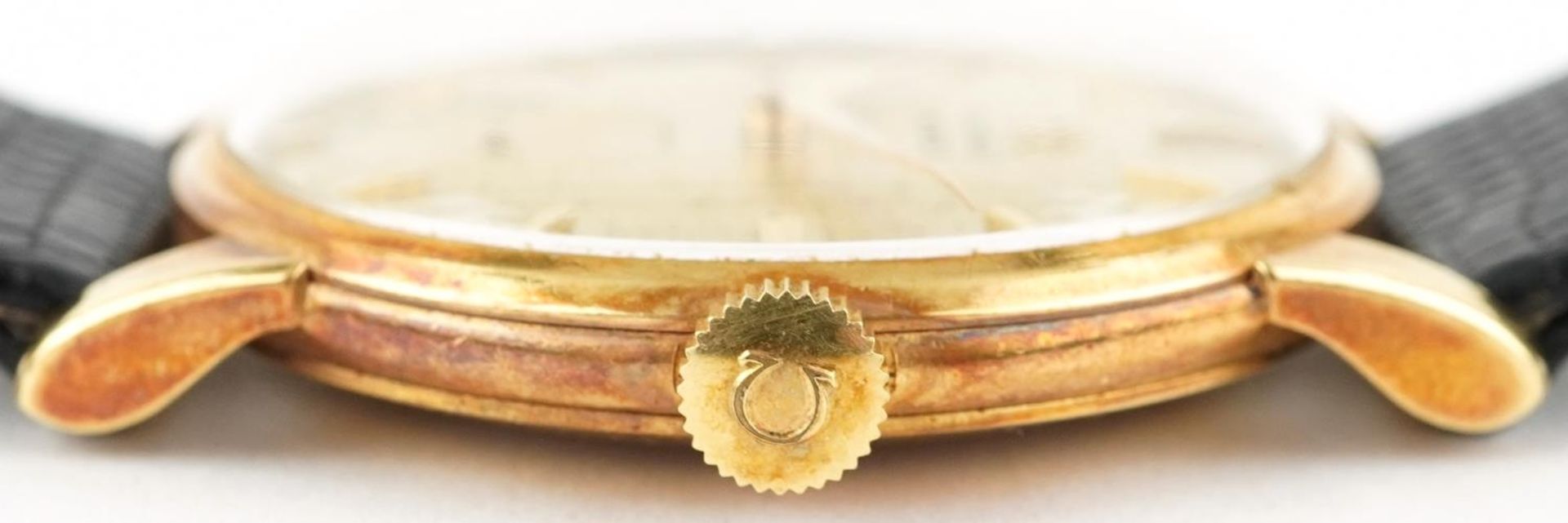 Omega, gentlemen's 18ct gold Omega Meister manual wristwatch, the movement numbered 17034966, 35mm - Image 4 of 4