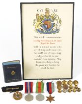 British military World War II Royal Air Force medal group relating to Leading Aircraftman L D