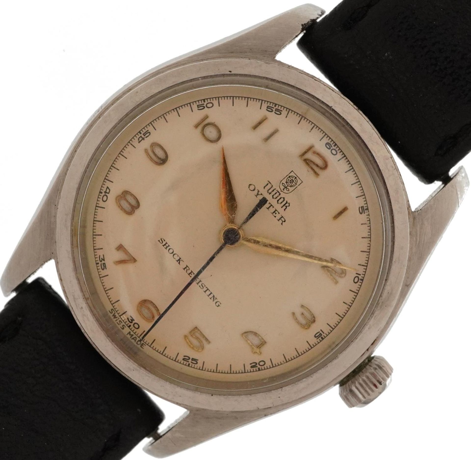 Tudor, gentlemen's stainless steel Tudor Oyster wristwatch, 33mm in diameter : For further