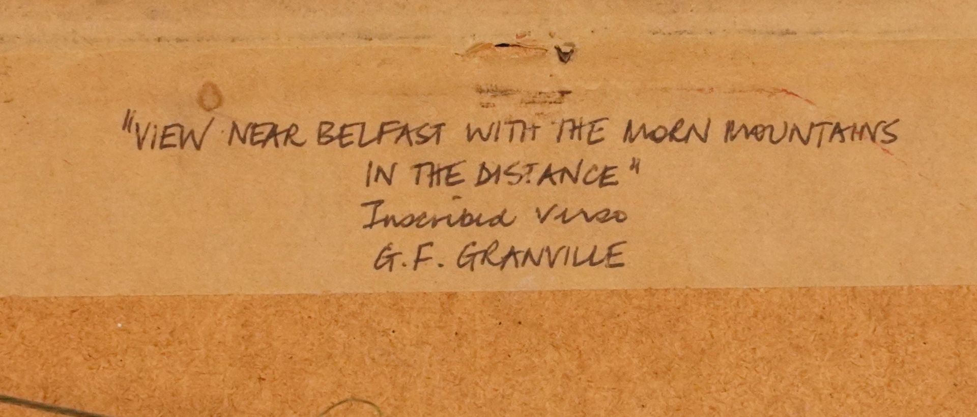 G F Granville - View near Belfast with The Morn Mountains in the distance and one other, pair of - Bild 8 aus 8