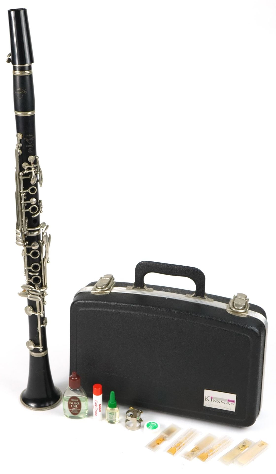 Normandy five piece flute housed in a fitted Kinsman case : For further information on this lot