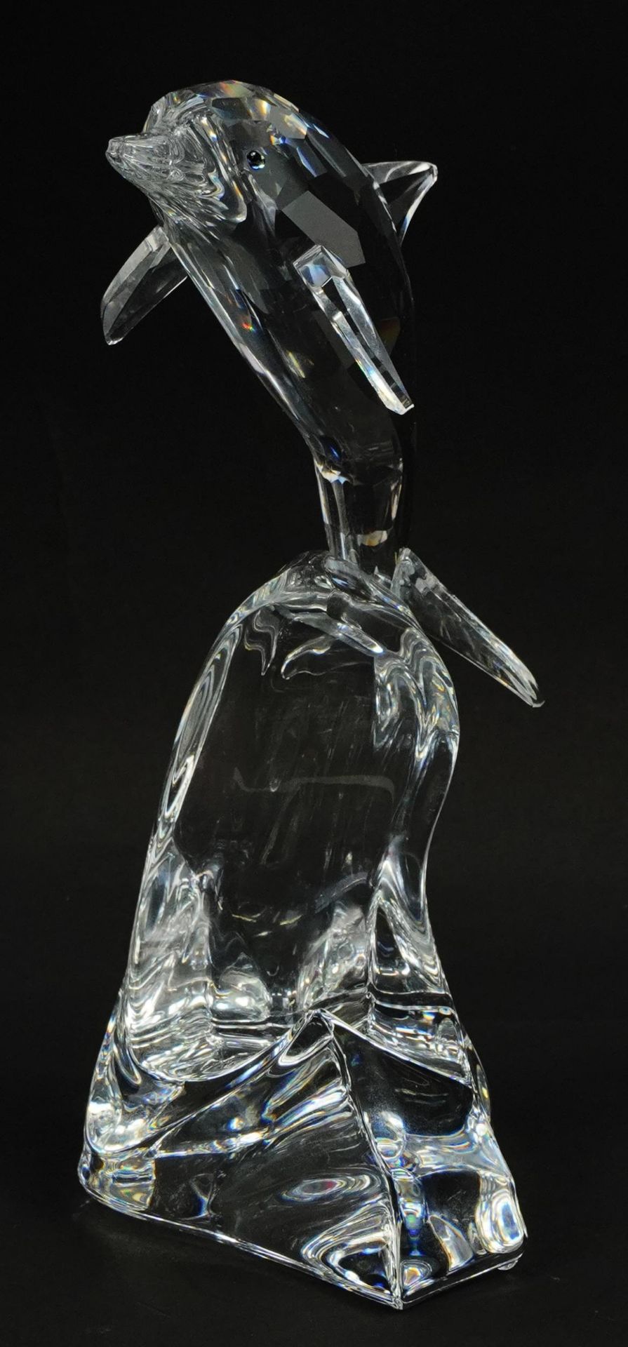 Michael Stamey for Swarovski, crystal Maxi dolphin with fitted case and box, 20cm high : For further - Image 2 of 5