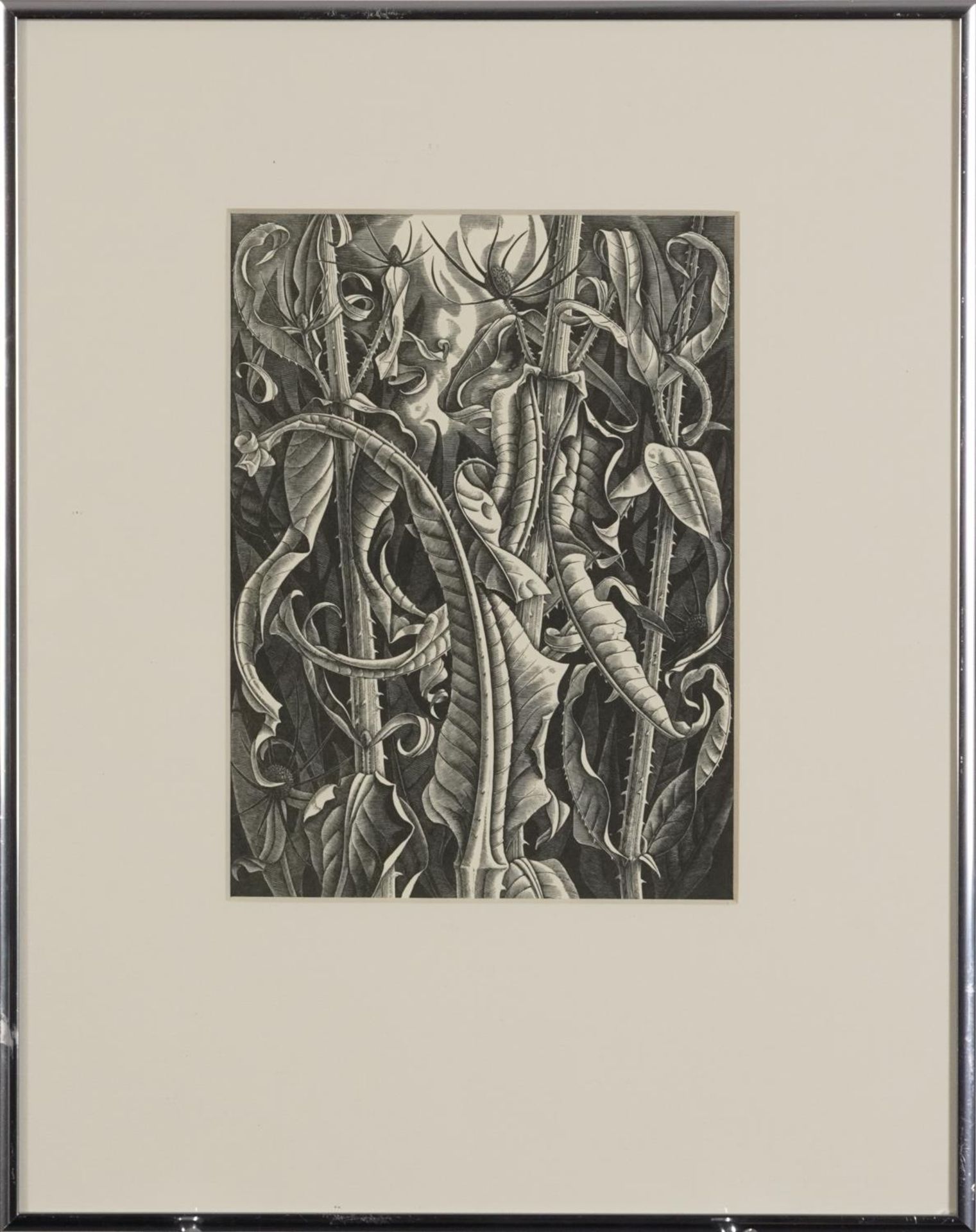 Monica Poole - Dry September, wood engraving inscribed 1980 In the Florin Press 1983 verso, mounted, - Image 2 of 4