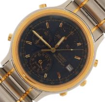 Seiko, gentlemen's Seiko chronograph wristwatch with date aperture, 37mm wide : For further