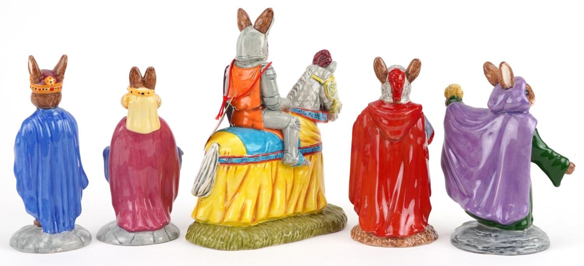 Five Royal Doulton Bunnykins figures from the Arthurian Legends Collections with certificates - Image 4 of 6