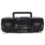 Vintage Sharp stereo radio cassette recorder, model WQ-T352E (BK) : For further information on